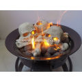 ABLE Firepit Ceramic Skulls Gas Log Media